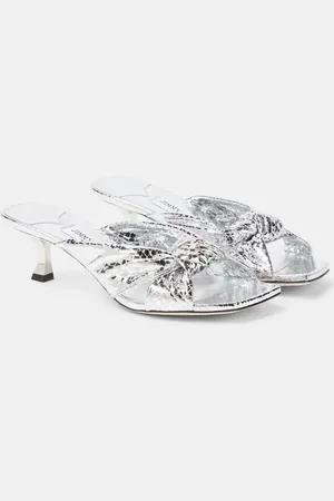 Jimmy Choo Avenue 50 snake-effect leather mules