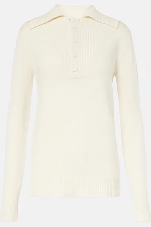 Plan C Wool and cashmere polo sweater