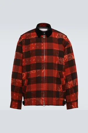 SACAI X Eric Haze checked cotton blouson jacket