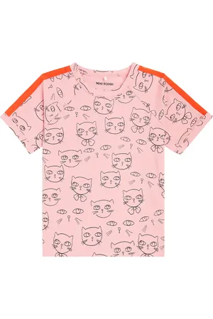 Mini Rodini Cathlethes cotton-blend jersey T-shirt