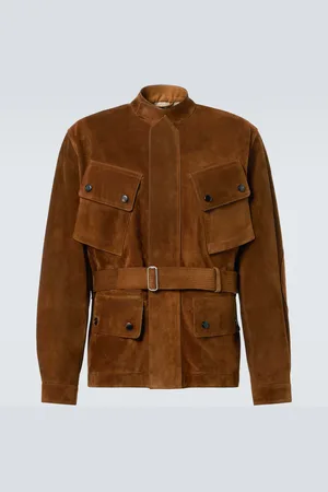 Dunhill Belted suede field jacket
