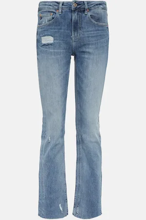 AG Jeans Girlfriend mid-rise straight jeans