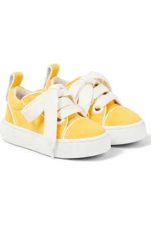 Christian Louboutin Toy Toy leather-trimmed terry sneakers