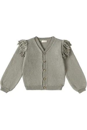 Rylee + Cru Fringed cotton cardigan