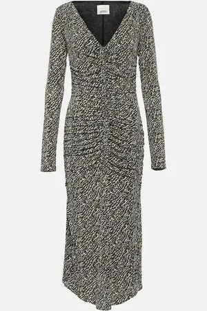Isabel Marant Laly printed jersey midi dress