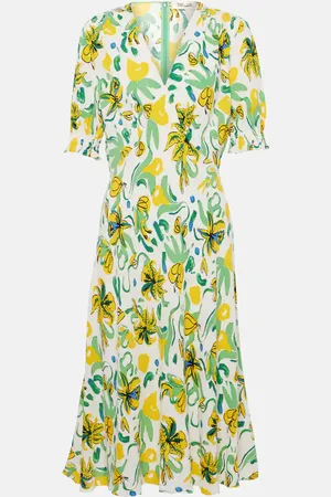 Diane von Furstenberg Jemma floral crÃªpe midi dress