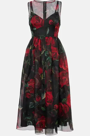 Dolce & Gabbana Floral silk cocktail dress