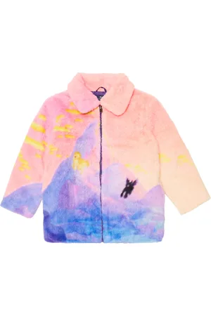 Stella McCartney Printed faux fur coat