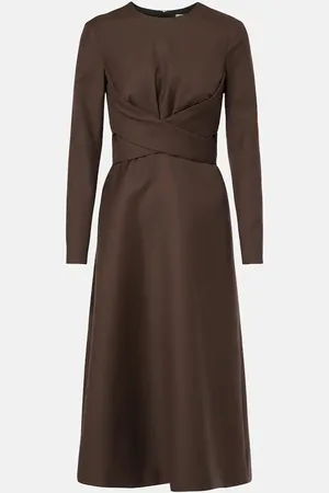 EMILIA WICKSTEAD Elta wool midi dress
