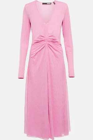 ROTATE Lace midi dress