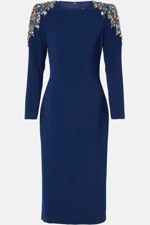 Jenny Packham Isla embellished crÃªpe cocktail dress