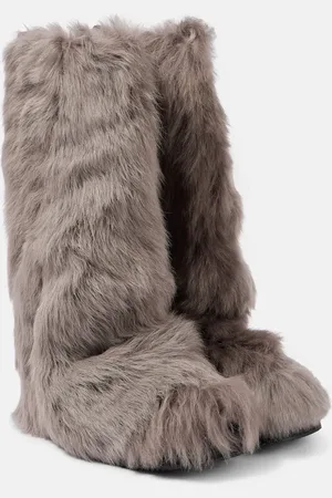 The Attico Robin shearling knee-high boots