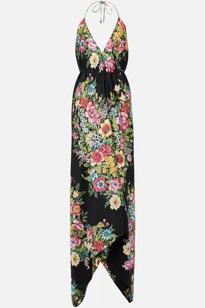 Etro Floral silk midi dress