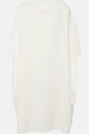 The Row Abasi oversized wool and silk midi dress