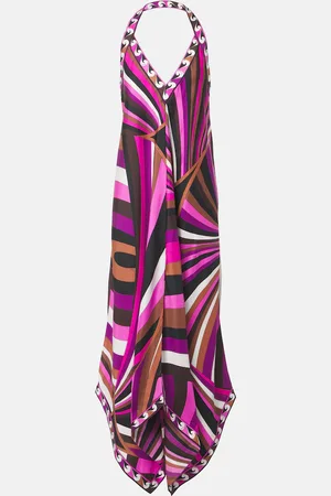 Puccini Iride silk twill maxi dress