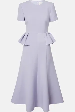 Roland Mouret Peplum crÃªpe midi dress