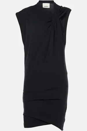 Isabel Marant Leany asymmetric cotton jersey minidress