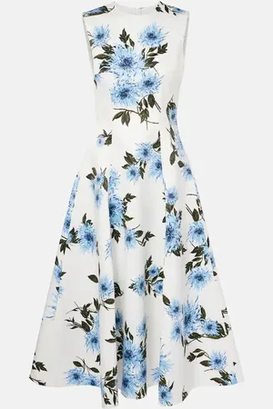 EMILIA WICKSTEAD Mara floral taffeta faille midi dress