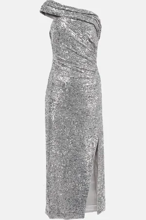Simkhai Embellished asymmetric midi dress