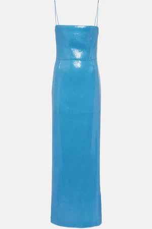 GALVAN Stargaze Bandeau sequined maxi dress