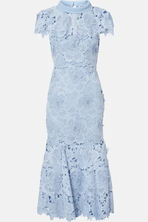 Self-Portrait Floral lace cocktail dress