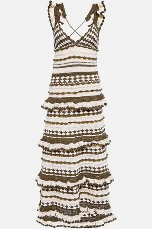 ZIMMERMANN Devi crochet cotton midi dress