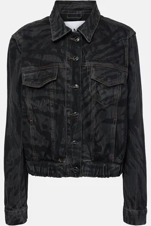 Ganni Printed denim jacket