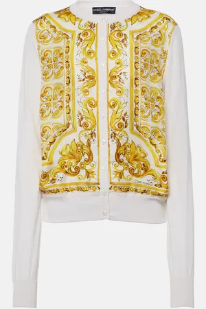 Dolce & Gabbana Majolica silk twill cardigan