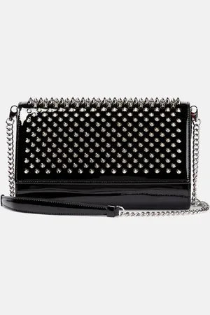 Christian Louboutin Paloma embellished leather clutch