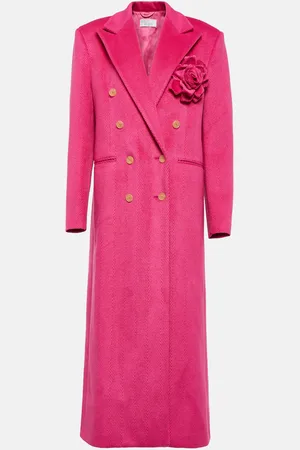 GIUSEPPE DI MORABITO Floral-appliquÃ© double-breasted coat