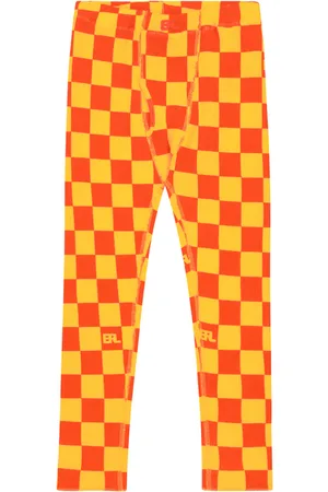 ERL Checked cotton leggings
