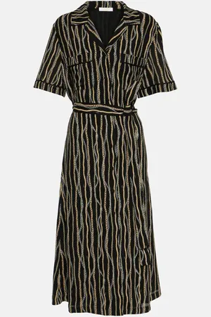 Chloé Printed silk sablÃ© shirt dress