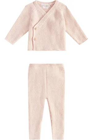 BONPOINT Baby ThÃ©va alpaca cardigan and pants set