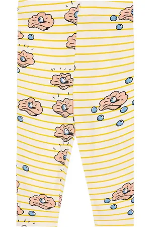 Mini Rodini Baby printed cotton-blend leggings