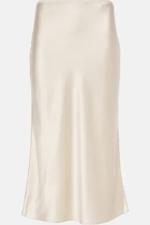 Joseph Isaak silk satin midi skirt