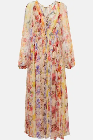 ZIMMERMANN Wonderland floral georgette midi dress