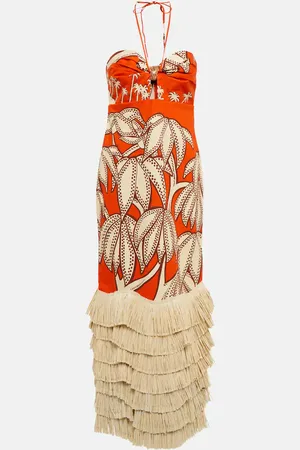 JOHANNA ORTIZ Ruffle floral maxi dress