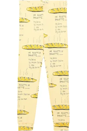 Mini Rodini Printed cotton jersey leggings