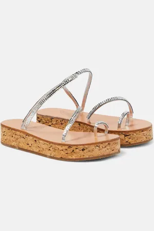Ancient Greek Sandals Eleftheria leather platform sandals