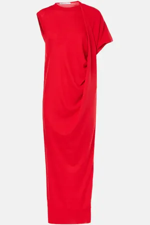 Stella McCartney Draped wool maxi dress