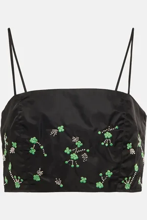 Ganni Beaded crop top