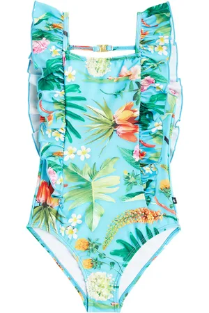 Molo Nathalie floral ruffled swimsuit