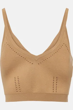 Max Mara Cropped knitted tank top