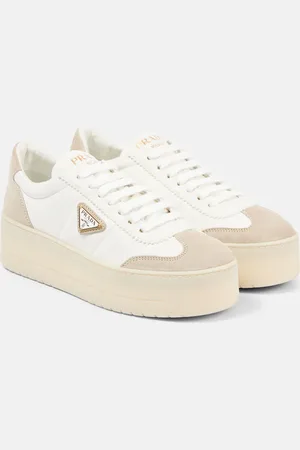 Prada Leather platform sneakers