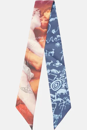 Vivienne Westwood Printed silk twill scarf