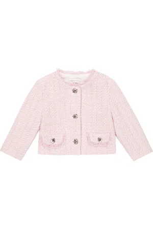 MONNALISA Embellished tweed jacket