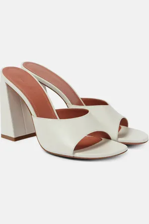 Amina Muaddi Brigitte 95 leather mules