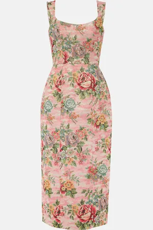 Markarian Floral bustier midi dress
