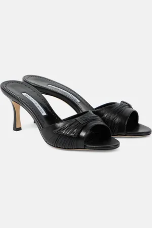 Manolo Blahnik Ebakmu 70 leather mules