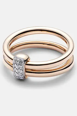 Pomellato Together 18kt rose ring with diamonds